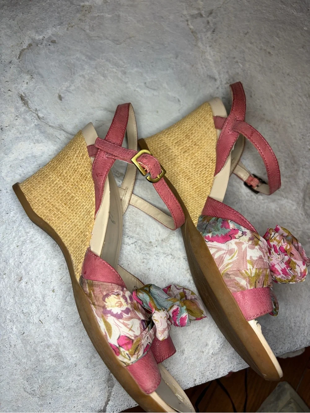 Rockport Adiprene by Adidas Women's Wedge Sandal with Floral Bow